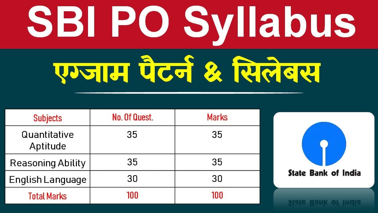 SBI PO Syllabus in Hindi