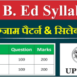 UP B.Ed Syllabus 2022 hindi