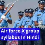 Air Force X Group Syllabus