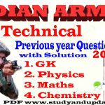 Indian Army TES Previous Papers