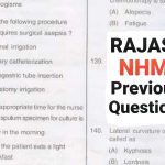 NHM Rajasthan CHO Previous Question Papers