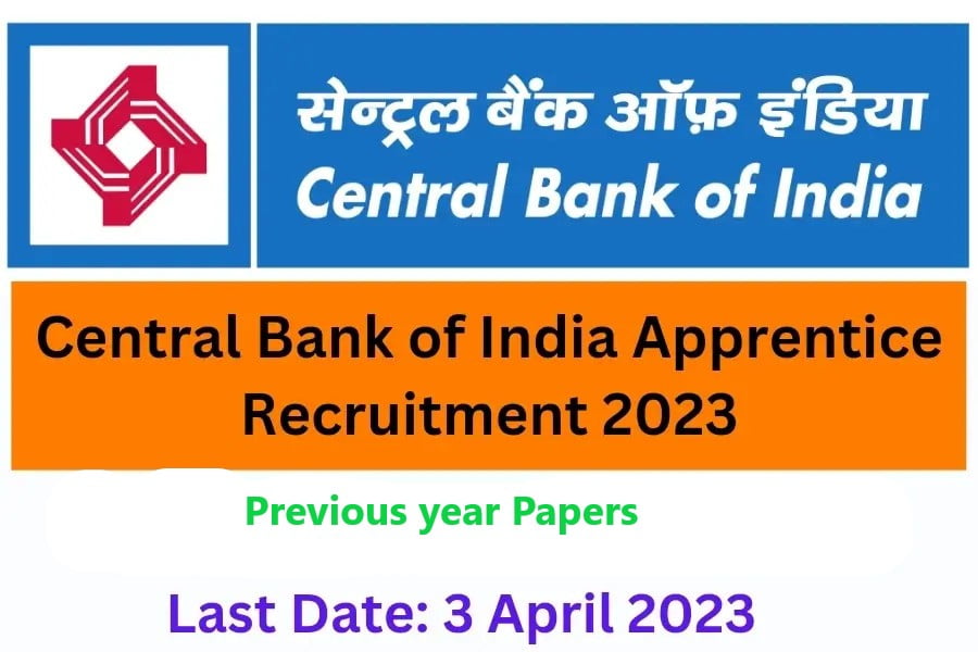 Central Bank of India Apprentice Previous Year Question Papers