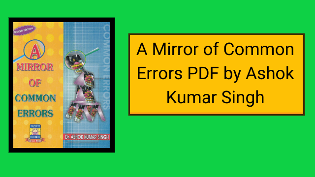 A Mirror of Common Errors pdf