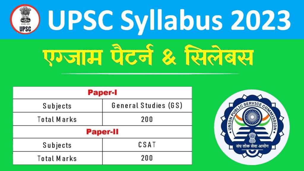 upsc syllabus pdf in indi 2023