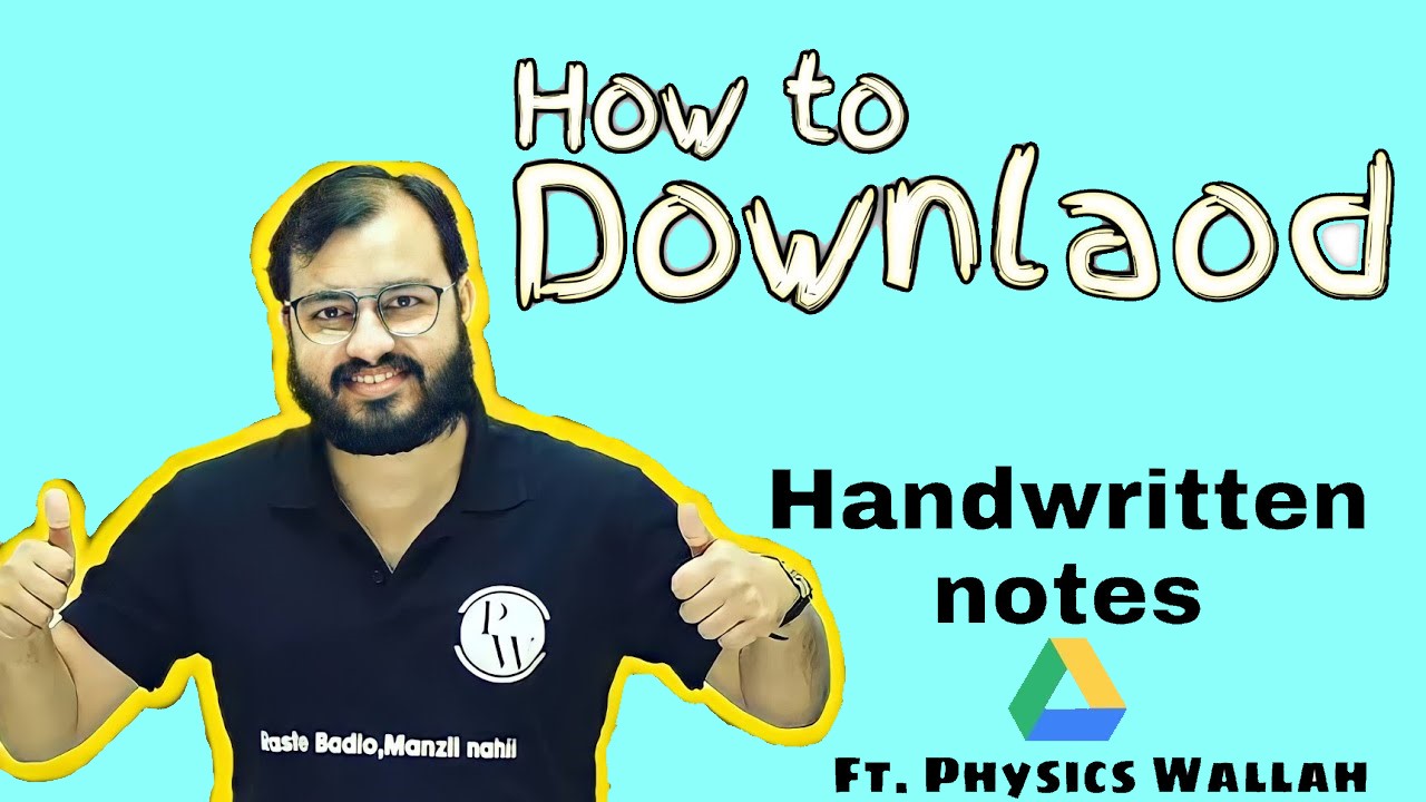 Physics Wallah Handwritten Notes PDF Complete All Chapters